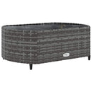 sofasæt 5 dele med hynder polyrattan grå