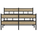 sengeramme uden madras 150x200 cm metal sonoma-eg
