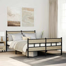 sengeramme uden madras 150x200 cm metal sonoma-eg