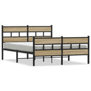 sengeramme uden madras 160x200 cm metal sonoma-eg