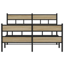 sengeramme uden madras 160x200 cm metal sonoma-eg