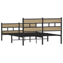 sengeramme uden madras 160x200 cm metal sonoma-eg