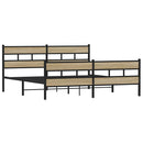 sengeramme uden madras 180x200 cm metal sonoma-eg