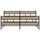 sengeramme uden madras 180x200 cm metal sonoma-eg