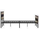 sengeramme uden madras 180x200 cm metal sonoma-eg