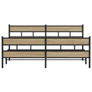 sengeramme uden madras 183x213 cm metal sonoma-eg