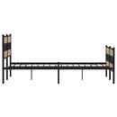 sengeramme uden madras 183x213 cm metal sonoma-eg