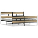 sengeramme uden madras 193x203 cm metal sonoma-eg