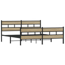 sengeramme uden madras 193x203 cm metal sonoma-eg