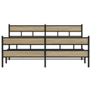 sengeramme uden madras 193x203 cm metal sonoma-eg