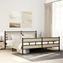 sengeramme uden madras 193x203 cm metal sonoma-eg