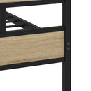 sengeramme uden madras 200x200 cm metal sonoma-eg