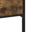 sengeramme uden madras 193x203 cm metal røget egetræsfarve