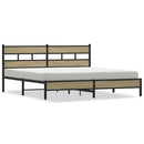 sengeramme uden madras 180x200 cm metal sonoma-eg