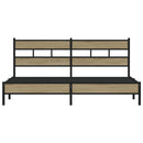 sengeramme uden madras 180x200 cm metal sonoma-eg