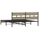 sengeramme uden madras 180x200 cm metal sonoma-eg