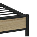 sengeramme uden madras 180x200 cm metal sonoma-eg