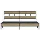 sengeramme uden madras 183x213 cm metal sonoma-eg