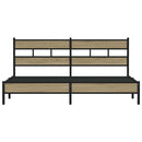 sengeramme uden madras 193x203 cm metal sonoma-eg