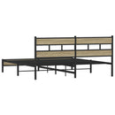sengeramme uden madras 193x203 cm metal sonoma-eg