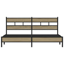 sengeramme uden madras 200x200 cm metal sonoma-eg