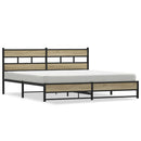 sengeramme uden madras 180x200 cm metal sonoma-eg
