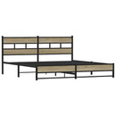 sengeramme uden madras 180x200 cm metal sonoma-eg
