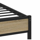 sengeramme uden madras 180x200 cm metal sonoma-eg