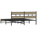 sengeramme uden madras 193x203 cm metal sonoma-eg