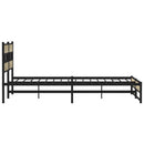 sengeramme uden madras 200x200 cm metal sonoma-eg