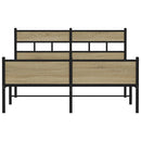 sengeramme uden madras 160x200 cm metal sonoma-eg