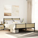 sengeramme uden madras 160x200 cm metal sonoma-eg