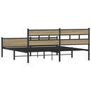 sengeramme uden madras 180x200 cm metal sonoma-eg