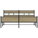 sengeramme uden madras 193x203 cm metal sonoma-eg