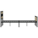 sengeramme uden madras 200x200 cm metal sonoma-eg