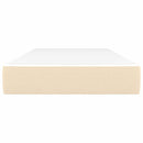 springmadras med pocketfjedre medium 80x160 cm til stof cremefarvet