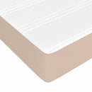 springmadras m. pocketfjedre medium 80x160 cm kunstlæder cappuccino