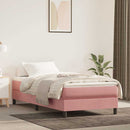 springmadras med pocketfjedre medium 80x160 cm til fløjl lyserød