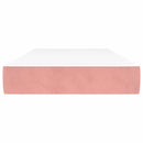 springmadras med pocketfjedre medium 80x210x20 cm fløjl pink