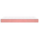 springmadras med pocketfjedre medium 80x210x20 cm fløjl pink