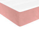 springmadras med pocketfjedre medium 80x210x20 cm fløjl pink
