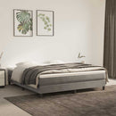 springmadras med pocketfjedre medium 160x210x20 cm fløjl lysegrå