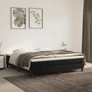 springmadras med pocketfjedre medium 160x220x20 cm fløjl sort