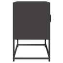 tv-bord 68x39x60,5 cm koldvalset stål sort