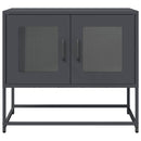 tv-bord 68x39x60,5 cm koldvalset stål antracitgrå