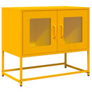 tv-bord 68x39x60,5 cm koldvalset stål sennepsgul