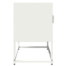 tv-bord 68x39x60,5 cm koldvalset stål hvid