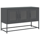 tv-bord 100,5x39x60,5 cm koldvalset stål antracitgrå