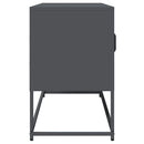 tv-bord 100,5x39x60,5 cm koldvalset stål antracitgrå