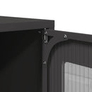 højskab 68x39x123 cm stål sort